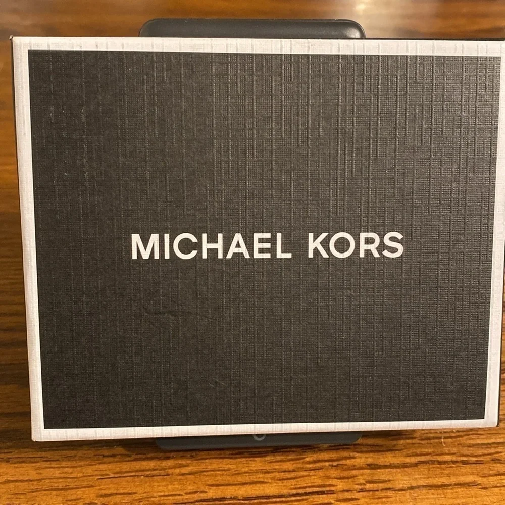 Michael Kors Men's Andy Slim Billfold Wallet Luggage Tan Leather NIB MSRP $98